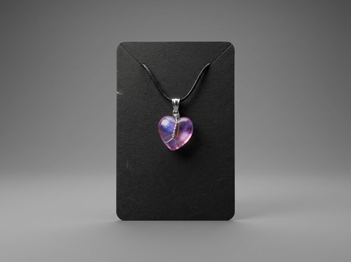 ❤️Velvet Alchemy: Love Spell Heart Charm Neckalce