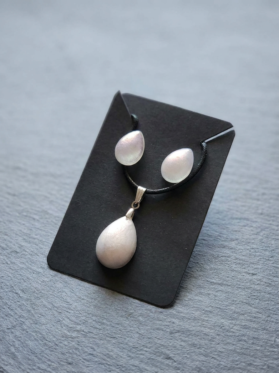 Velvet Alchemy: Moonlit Dewdrop Jewelry Set
