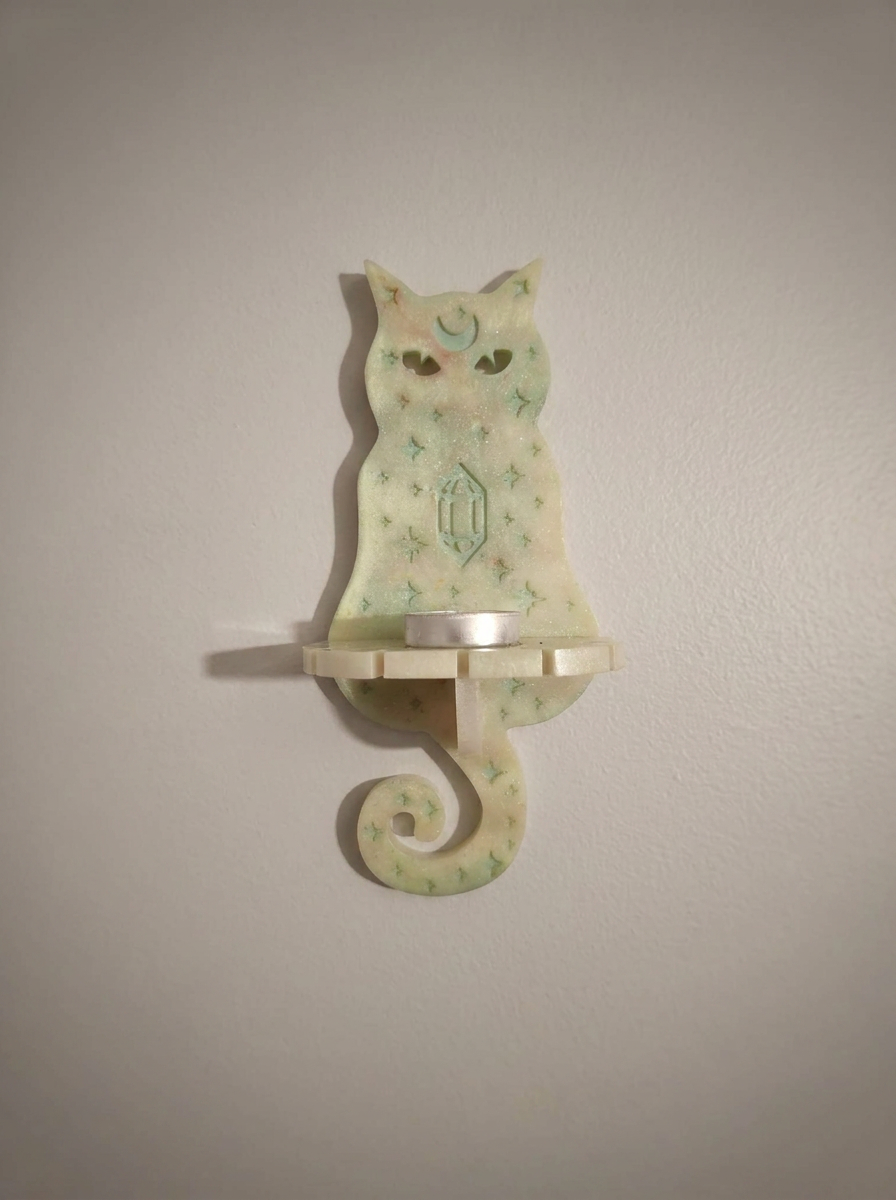 ✨Velvet Alchemy: Enchanted Cat Shelf