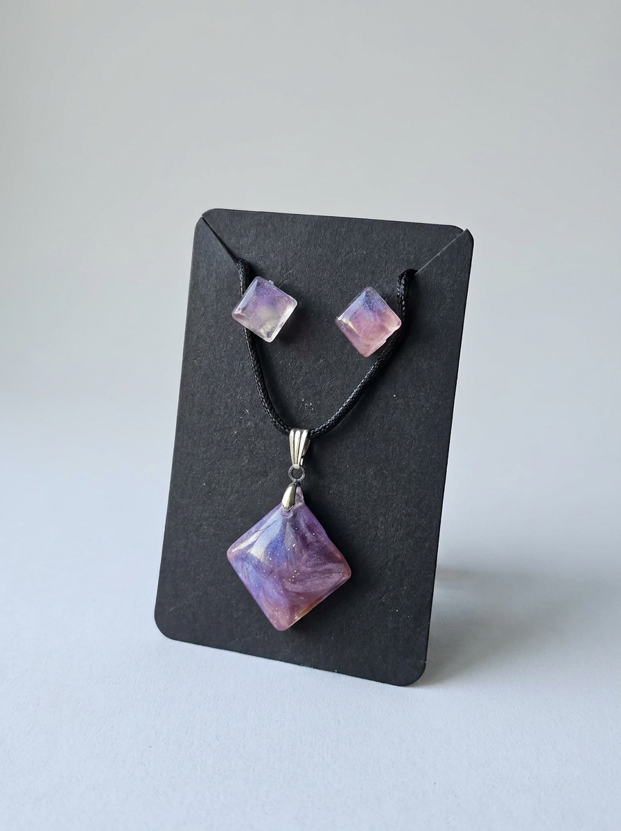Velvet Alchemy: Celestial Prism Jewelry Set