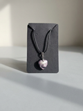 Velvet Alchemy: Violet Eclipse Heart Pendant