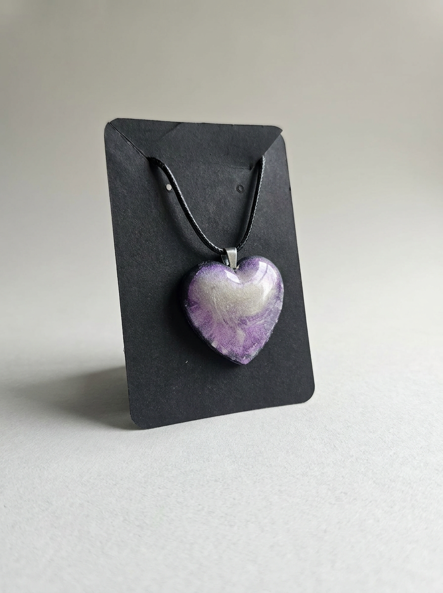 Velvet Alchemy: Love Spell Heart Charm Necklace