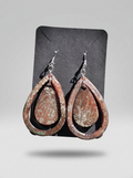 Velvet Alchemy: Blush Ember Halo Earrings