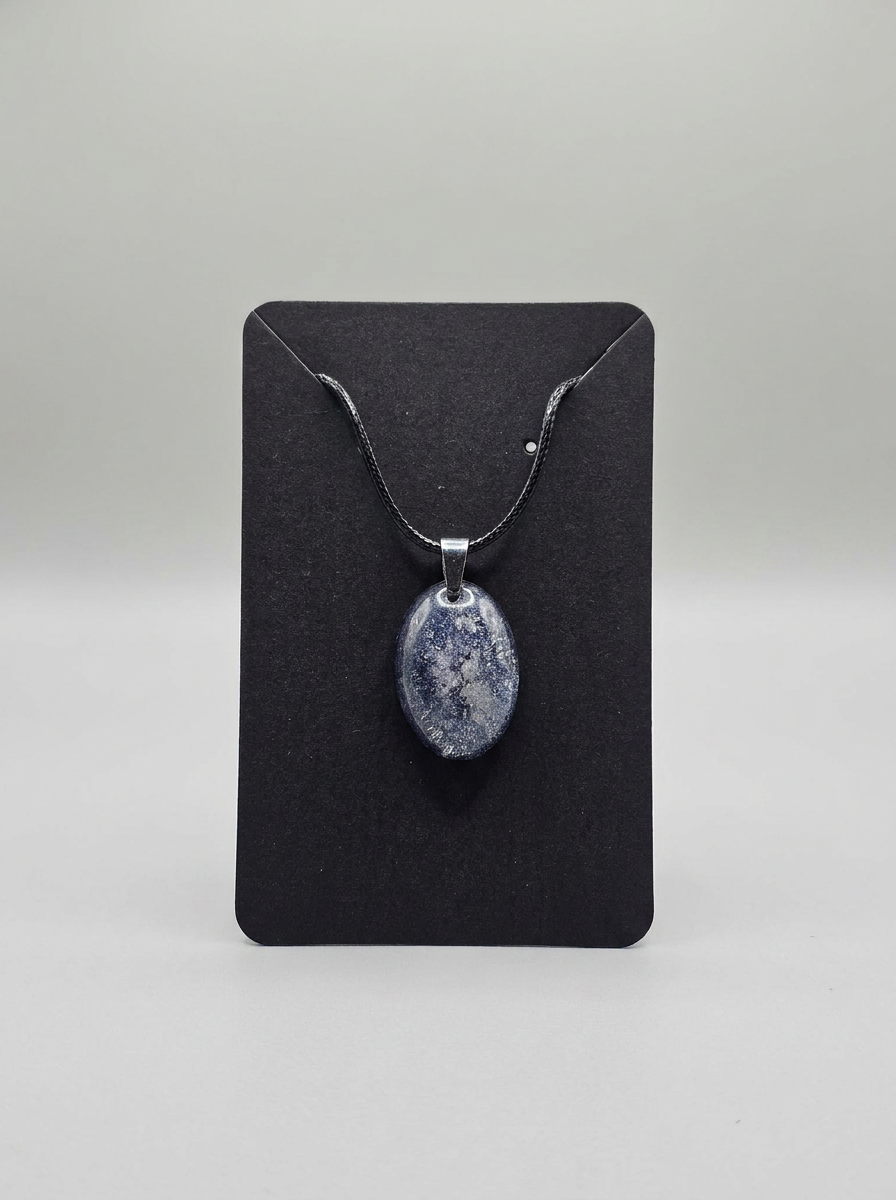 Velvet Alchemy: Stormglass Moon Pendant