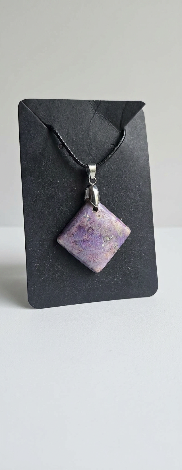 Velvet Alchemy: Lavender Prism Pendant