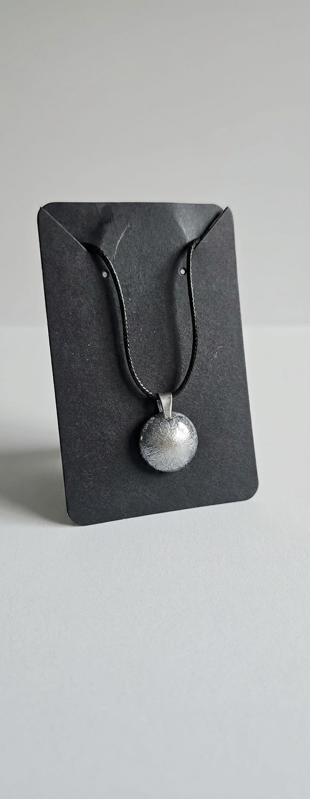 Velvet Alchemy: Silver Moon Stardust Pendant