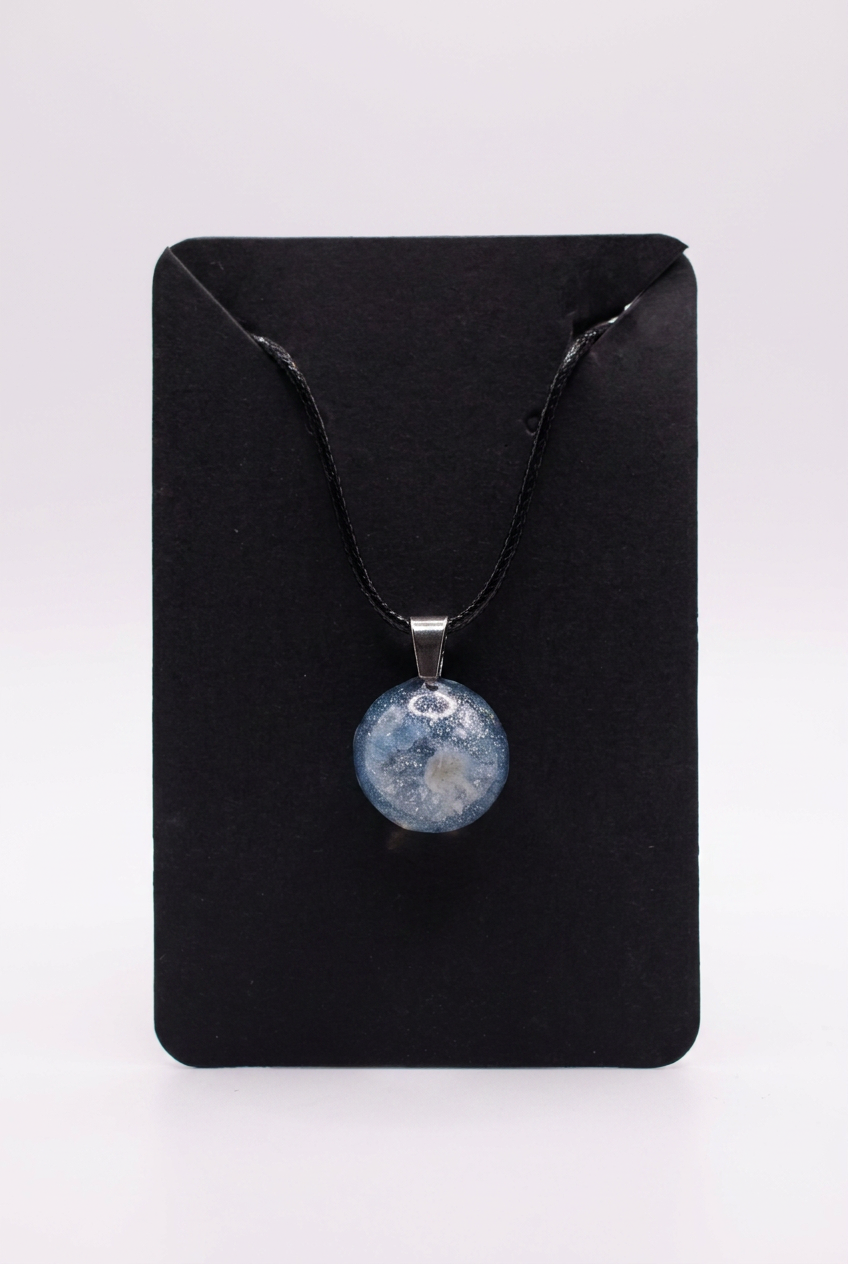Velvet Alchemy: Silver Moon Stardust Pendant