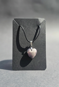 Velvet Alchemy: Violet Eclipse Heart Pendant