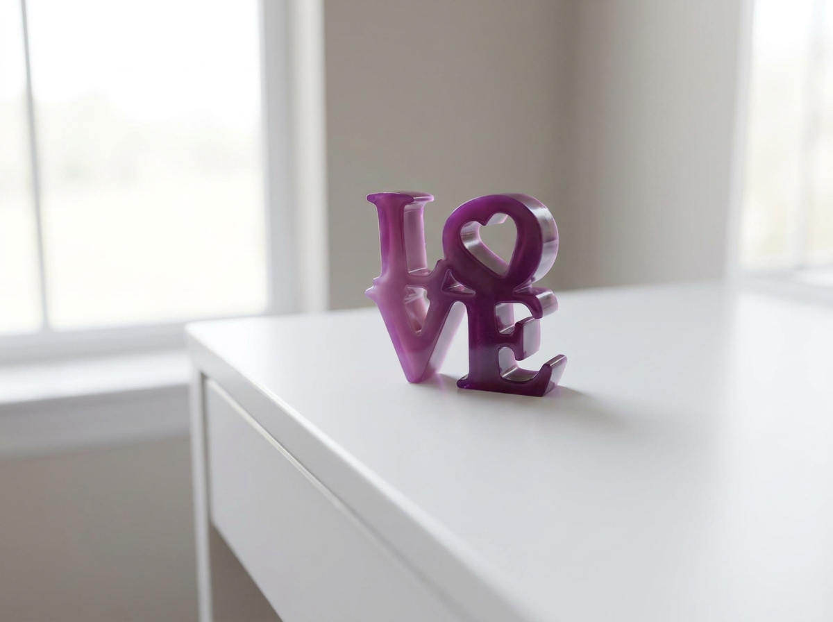 Velvet Alchemy: Amethyst Romance LOVE Tray Set