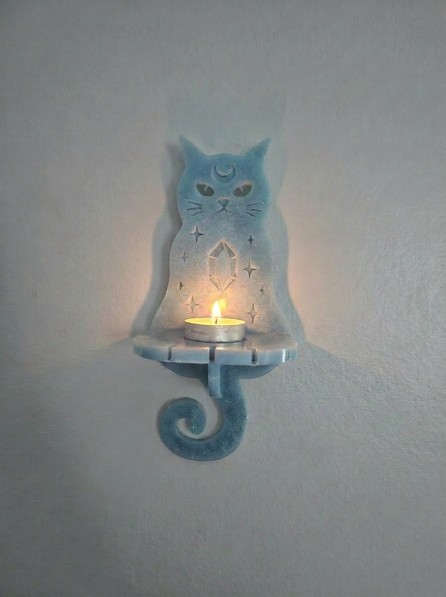 ✨Velvet Alchemy: Enchanted Cat Shelf