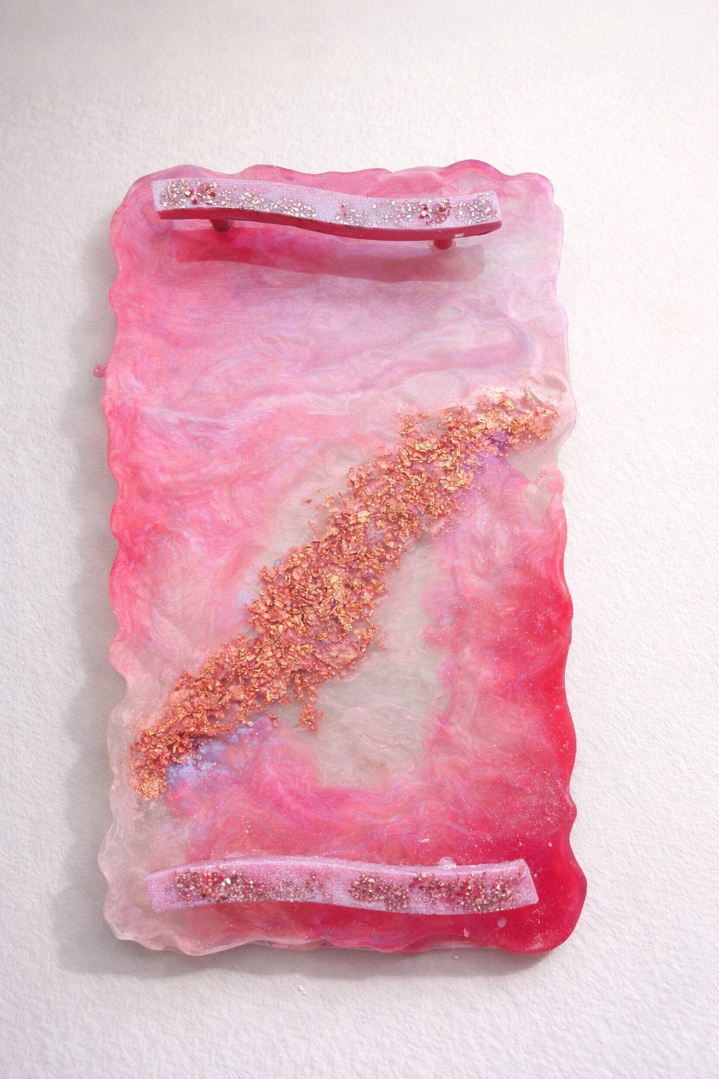 Aurora Kiss — Rose Veil Resin Tray