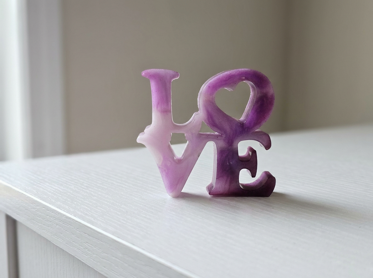 Velvet Alchemy: Amethyst Romance LOVE Tray Set