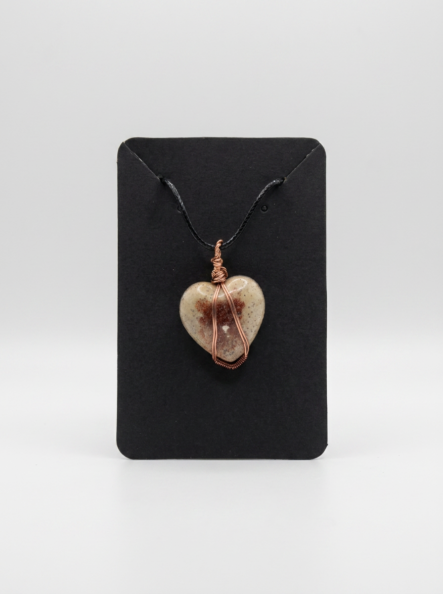 Desert Ember Heart Pendant
