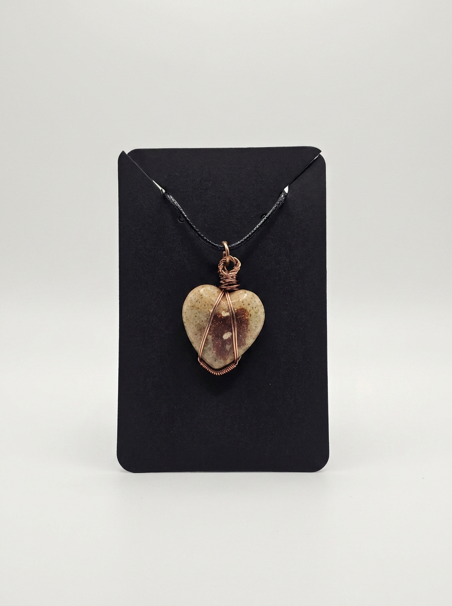 Desert Ember Heart Pendant