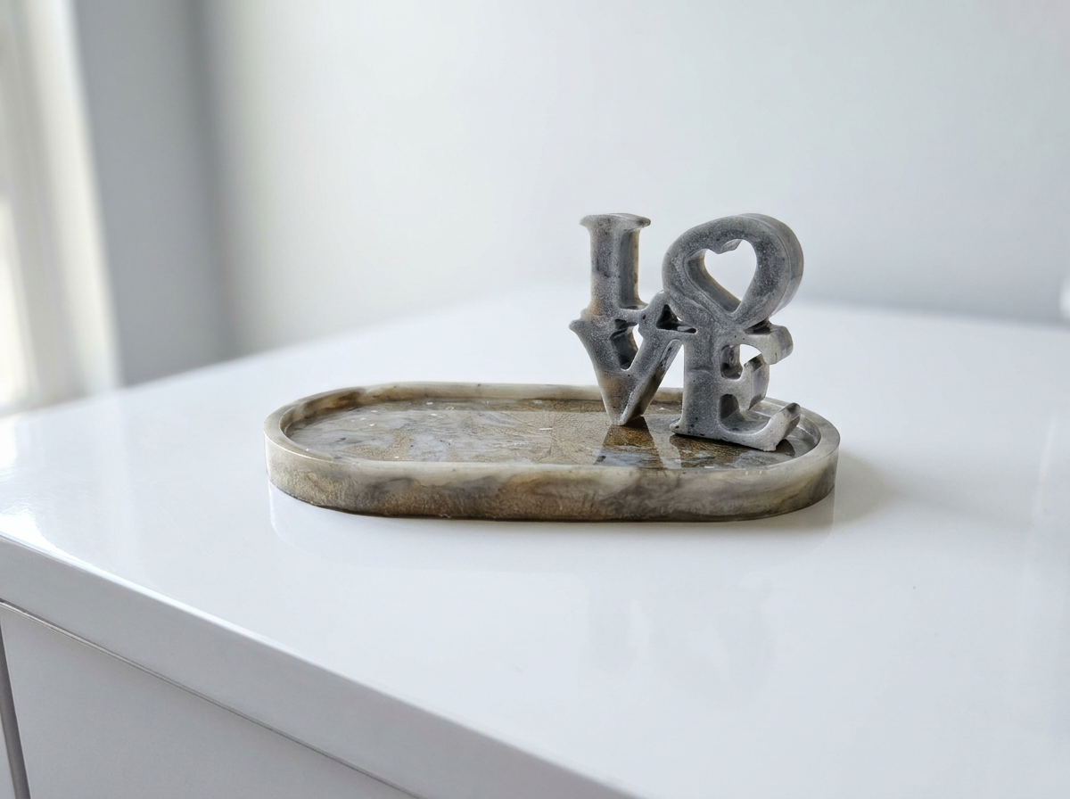 Velvet Alchemy: Stonewashed LOVE Tray Set