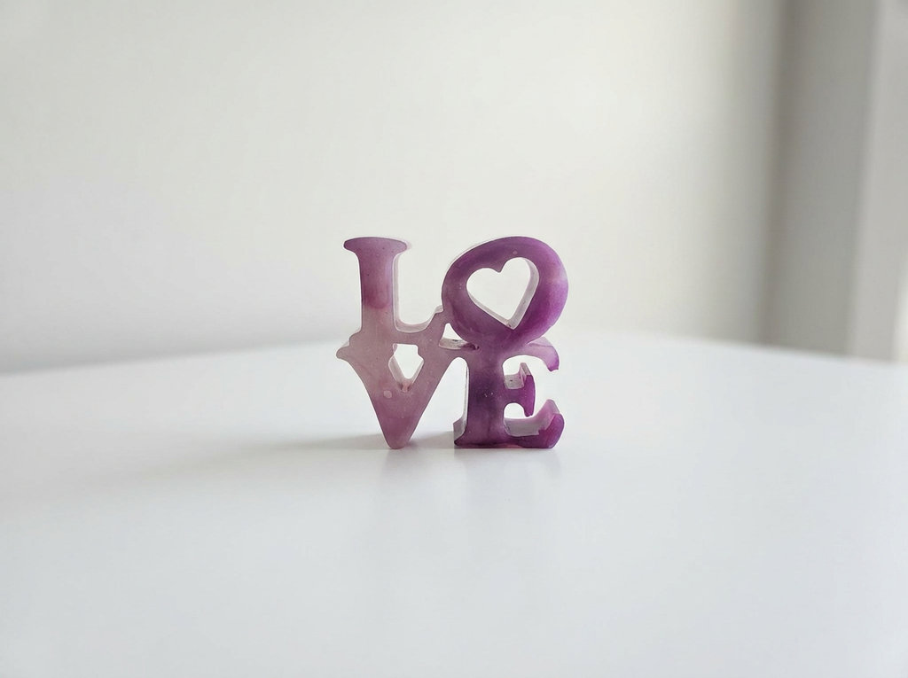 Velvet Alchemy: Amethyst Romance LOVE Tray Set