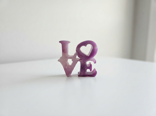 Velvet Alchemy: Amethyst Romance LOVE Tray Set